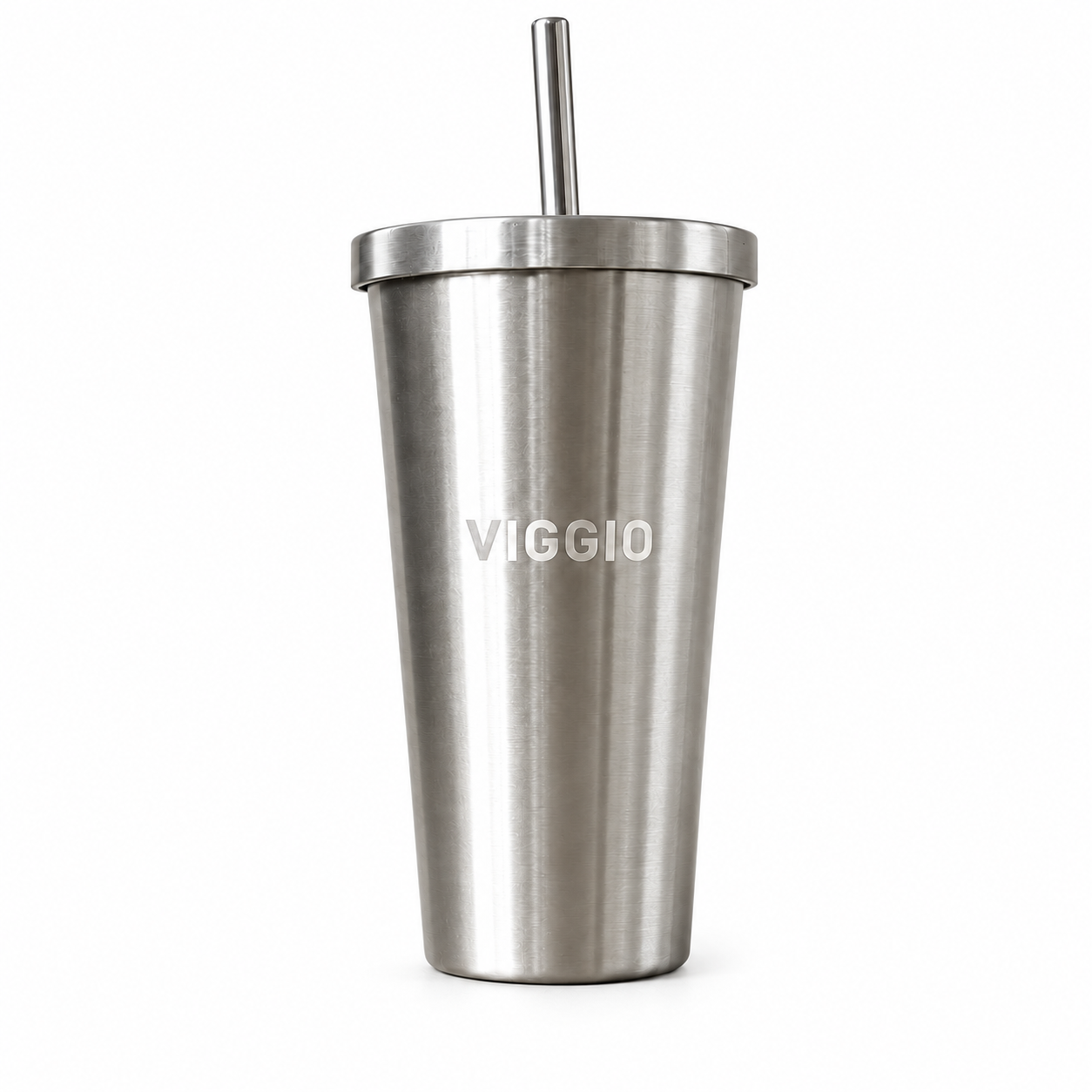 The VIGGIO Brushed Steel Tumbler