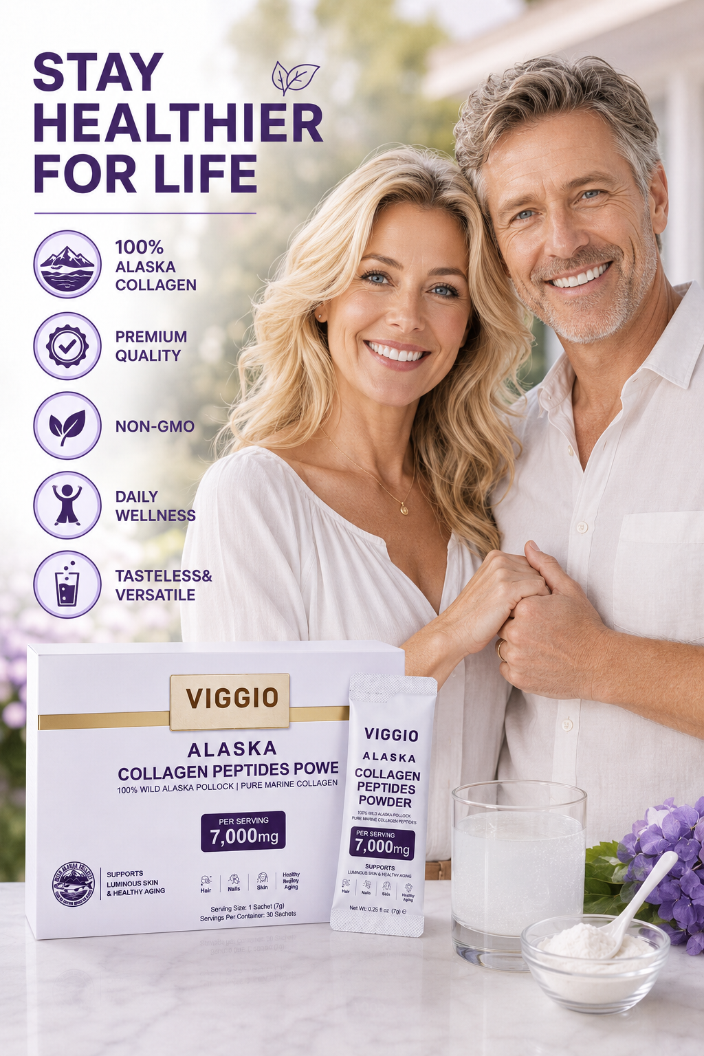 VIGGIO Alaska Collagen Peptides Powder
